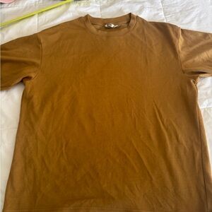 Uniqlo Men's Tan Short Sleeve Tee